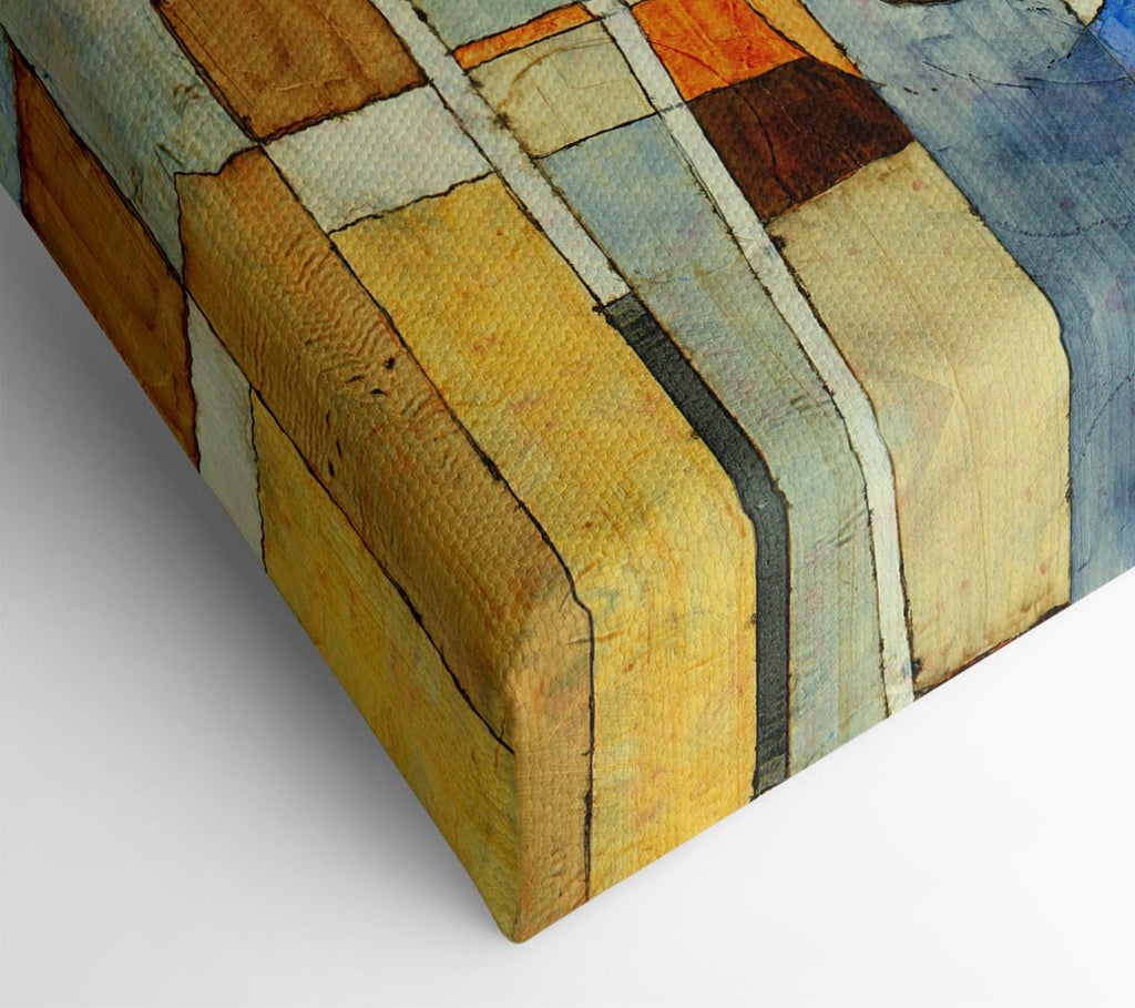 Picture of Abstract Grids Of Colours Canvas Print Wall Art