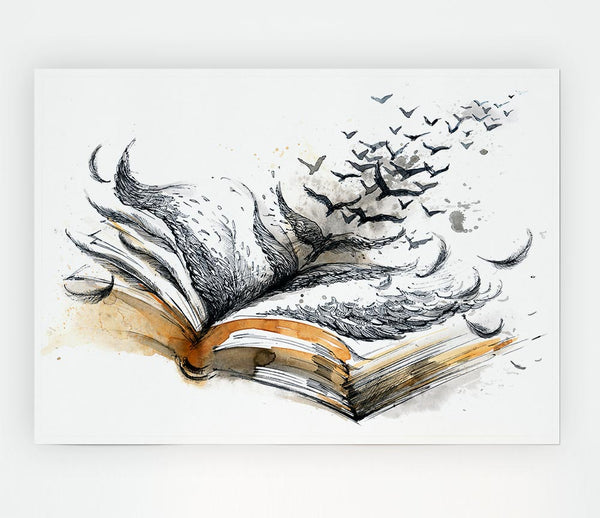 The Book Of Birds Print Poster Wall Art