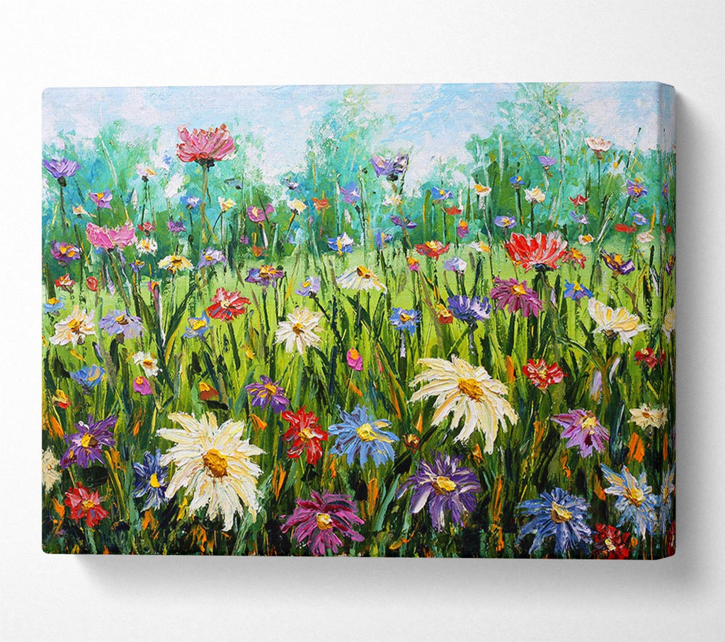 Picture of Lovely Spring Flowers Art Canvas Print Wall Art