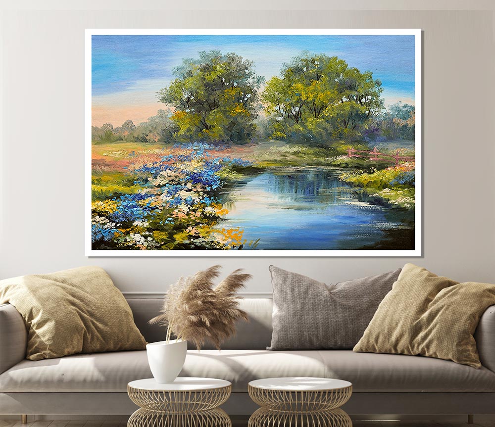 The Little River Trail Print Poster Wall Art
