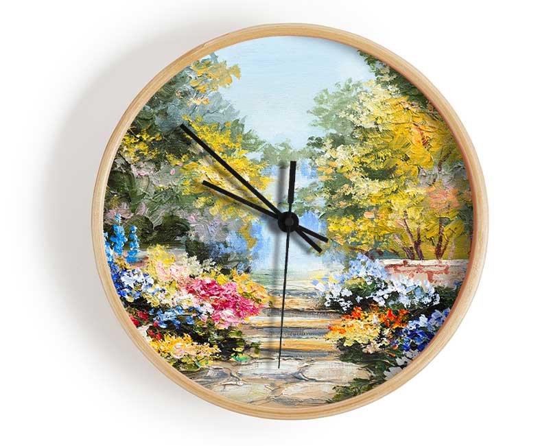 The Stone Cobble Forest Clock - Wallart-Direct UK