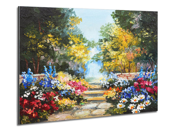 The Stone Cobble Forest Metal Print