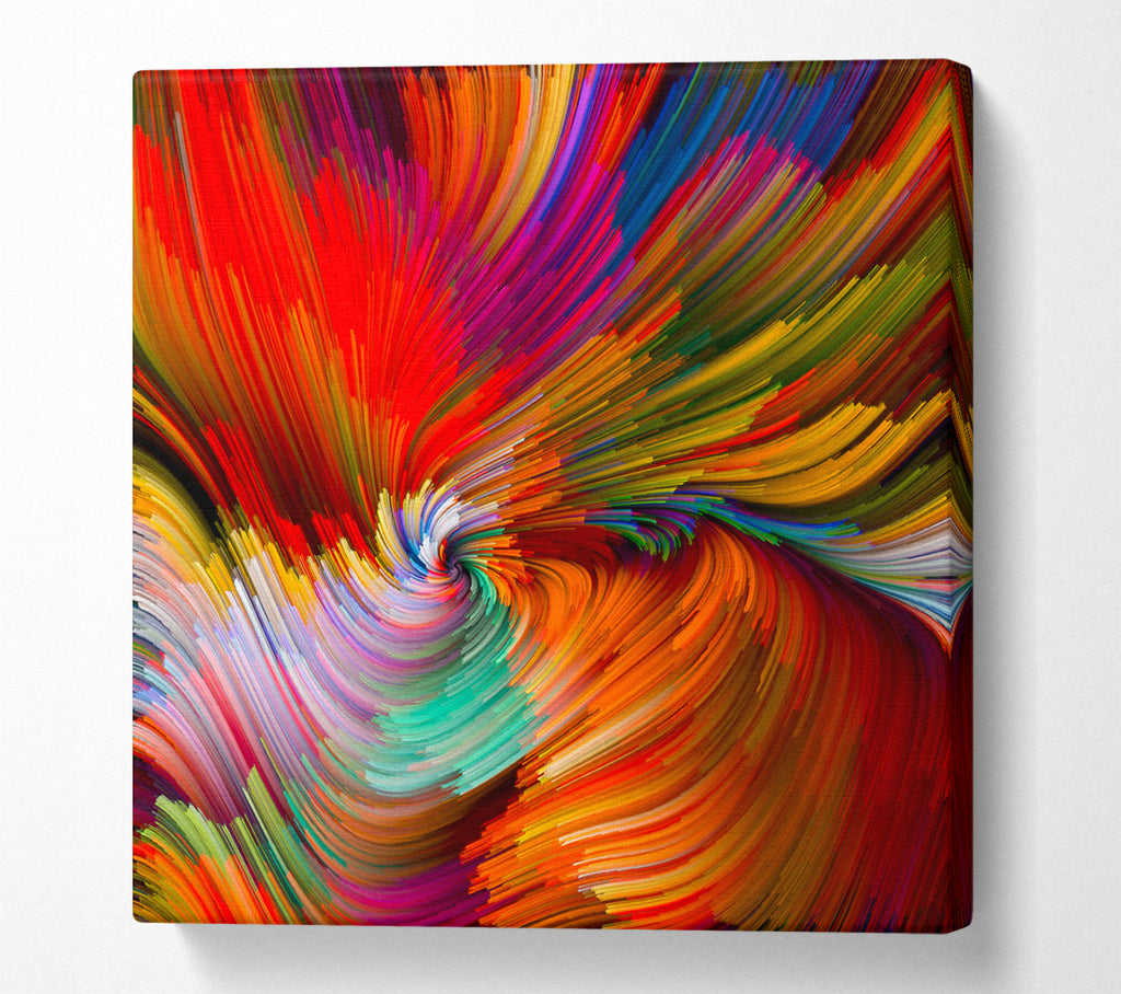 A Square Canvas Print Showing The Lines Are Close Square Wall Art