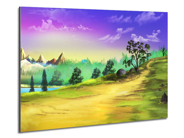 Lilac Skies Of Paradise Metal Print
