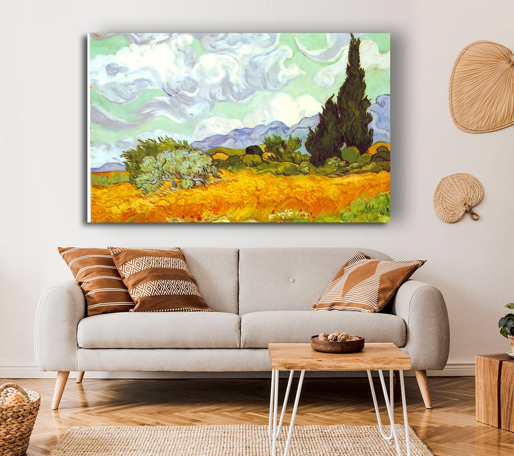 Picture of Van Gogh Cornfield With Cyprusses Canvas Print Wall Art