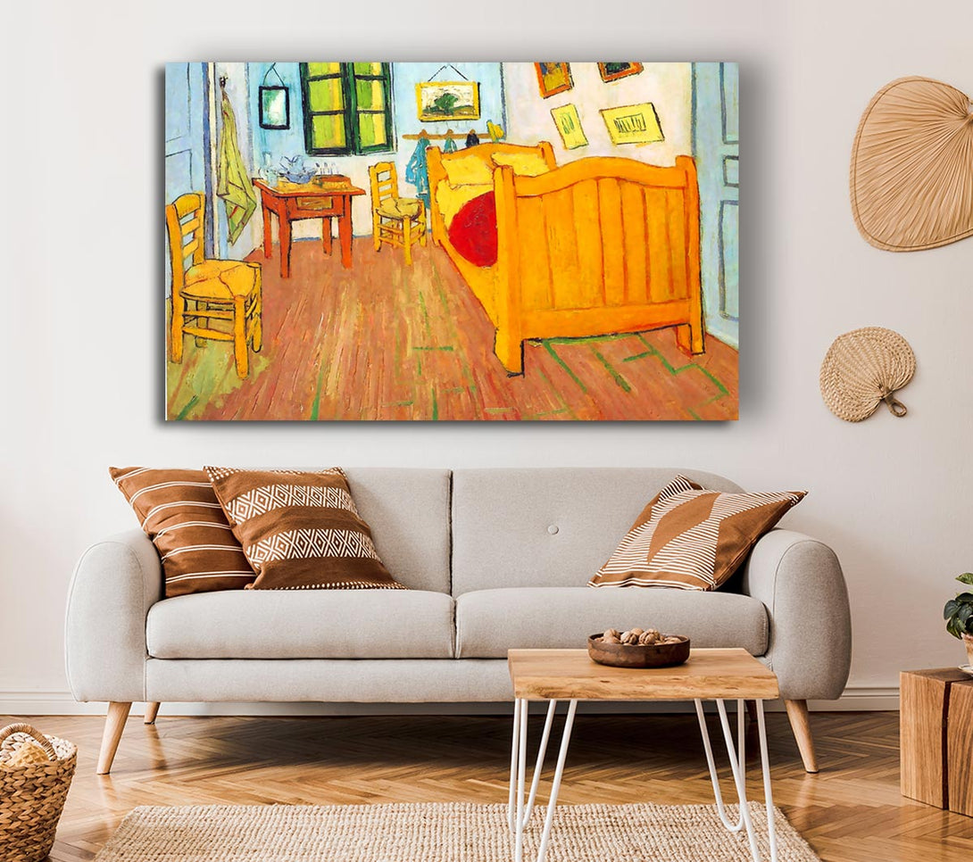 Picture of Van Gogh The Bedroom In Arles. Saint-Remy Canvas Print Wall Art