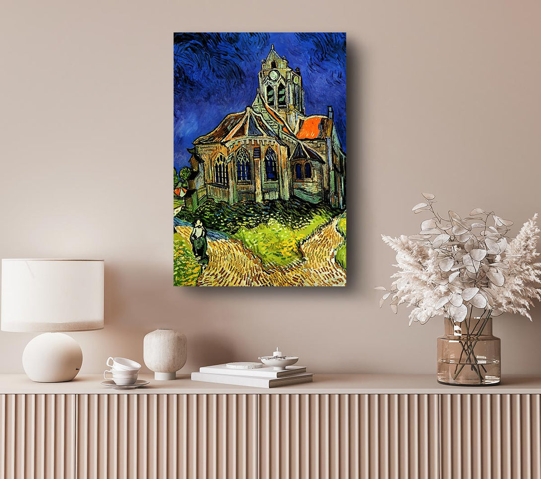 Picture of Van Gogh The Church At Auvers Canvas Print Wall Art