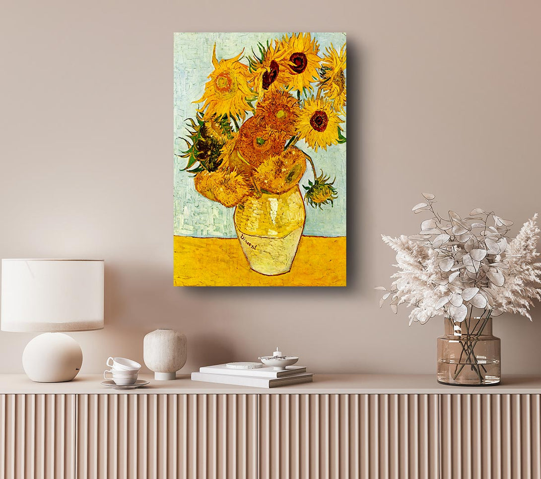  A Canvas Print of Van Gogh Sunflowers Canvas Print