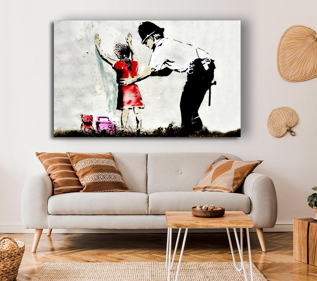 Picture of Copper Frisking Child Canvas Print Wall Art