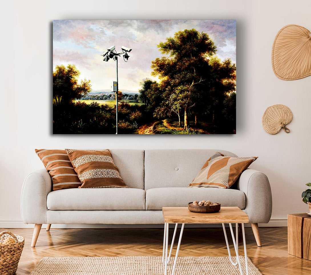 Picture of Countryside Cctv Canvas Print Wall Art