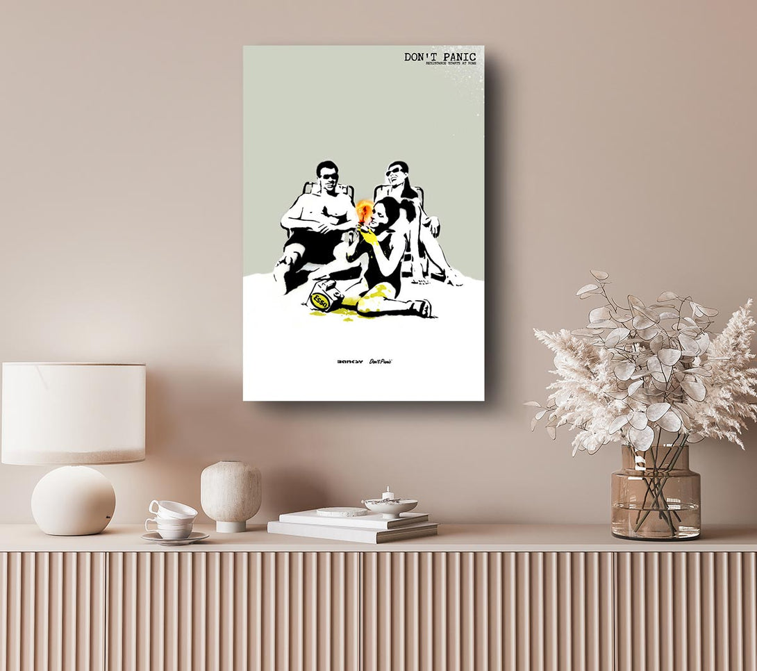 Picture of Dont Panic Canvas Print Wall Art