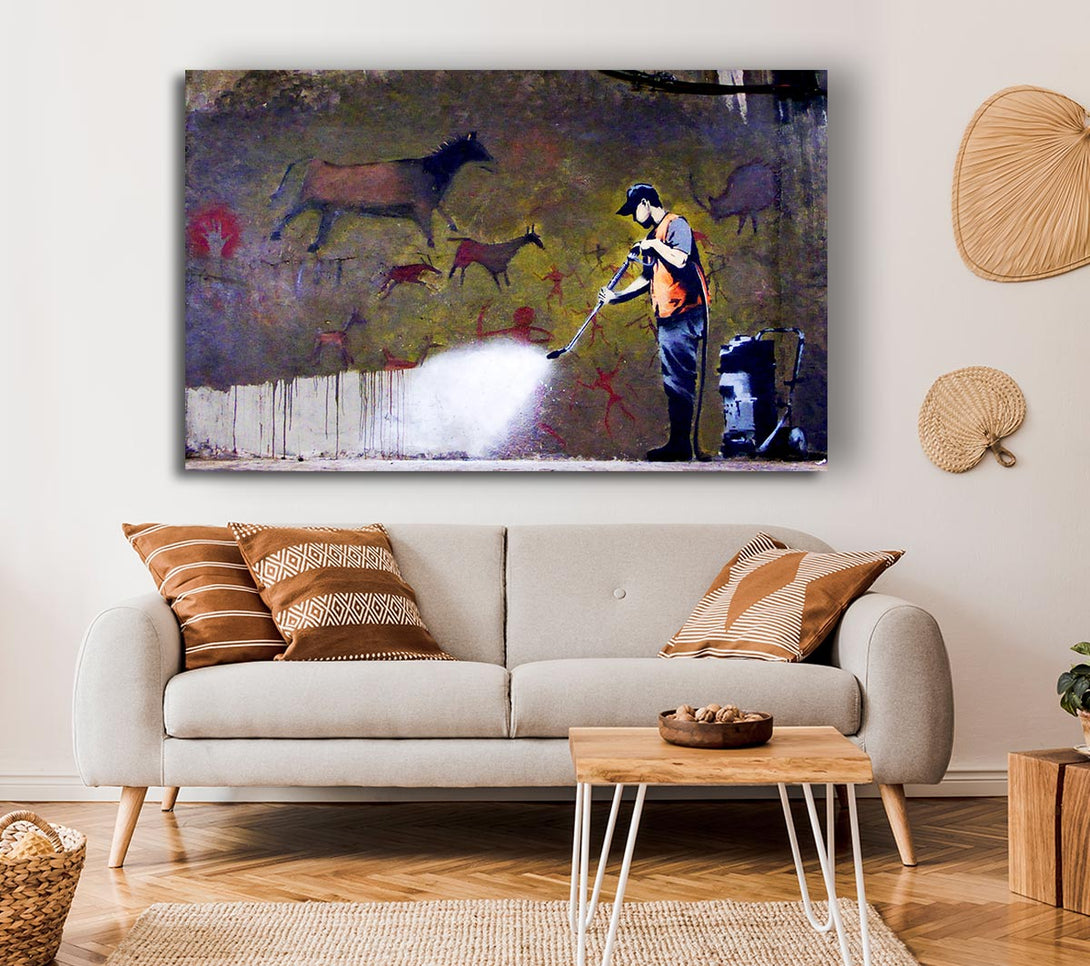 Picture of Graffiti Removal Canvas Print Wall Art