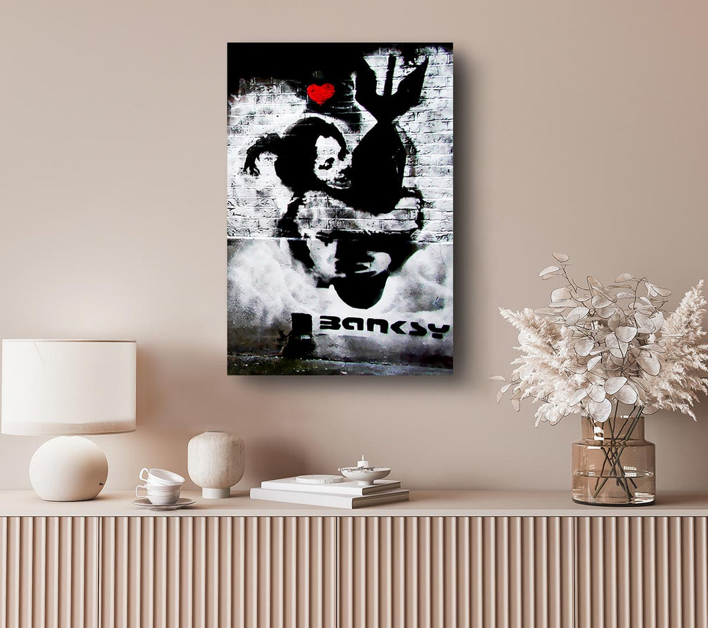 Picture of Hugging The Bomb Canvas Print Wall Art