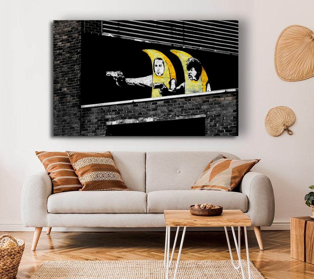 Picture of Pulp Fiction Banana Suits Canvas Print Wall Art