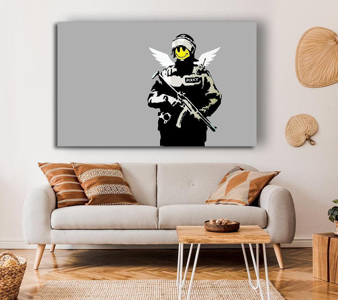 Picture of Smiley Face Angel Canvas Print Wall Art
