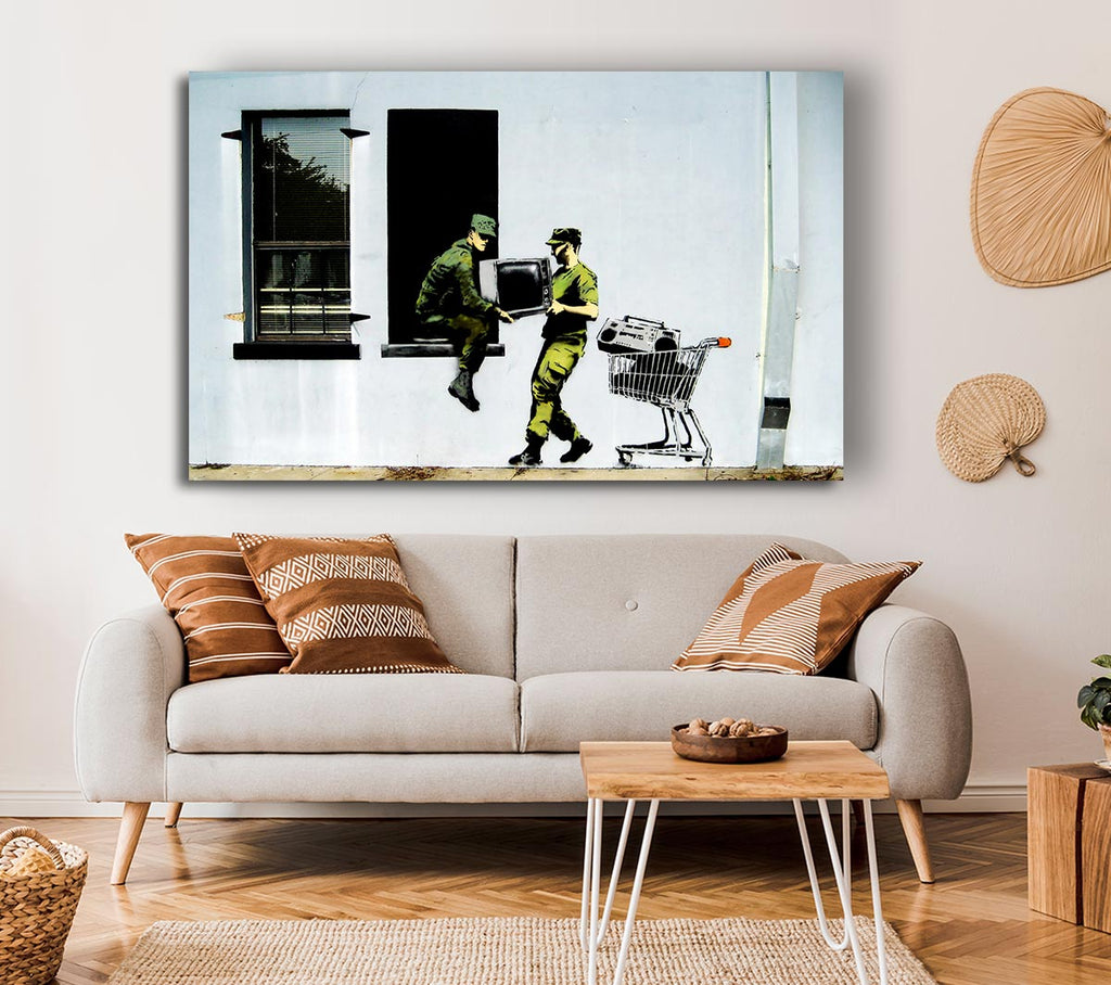 Picture of Soldier Heist Canvas Print Wall Art
