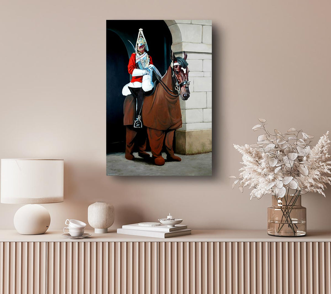  A Canvas Print of Banksy The Queens Guards Canvas Print
