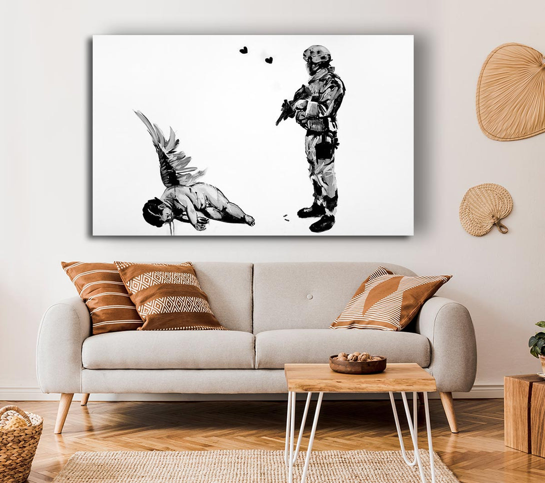 Picture of Who Killed Cupid Canvas Print Wall Art