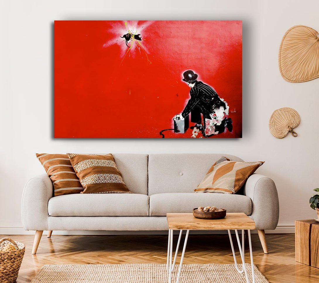 Picture of Splatter Canvas Print Wall Art