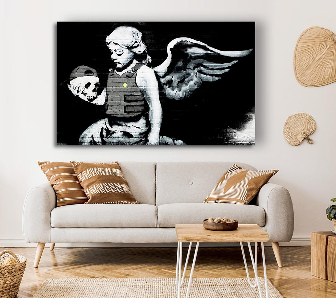 Picture of Angel Skull Canvas Print Wall Art