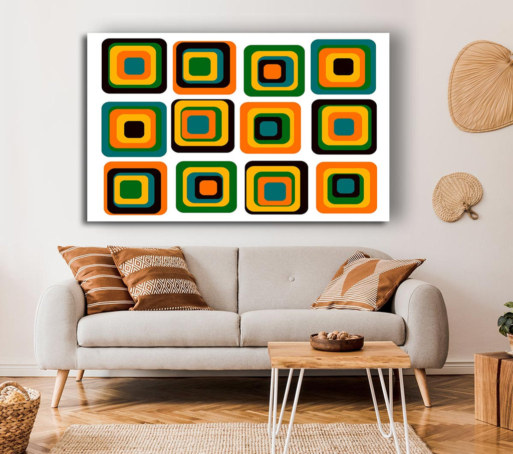 Picture of Blocks Of Colour Canvas Print Wall Art