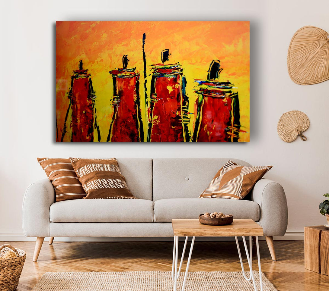 Picture of Masai Tribe Canvas Print Wall Art