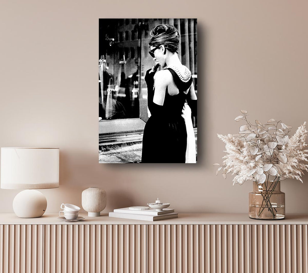 Picture of Audrey Hepburn Window Delight Canvas Print Wall Art