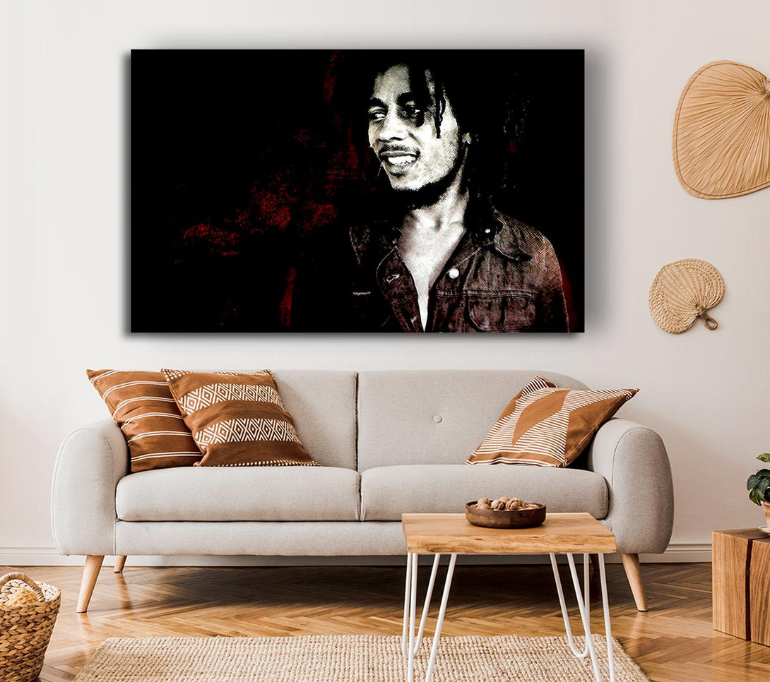 Picture of Bob Marley Hero Canvas Print Wall Art