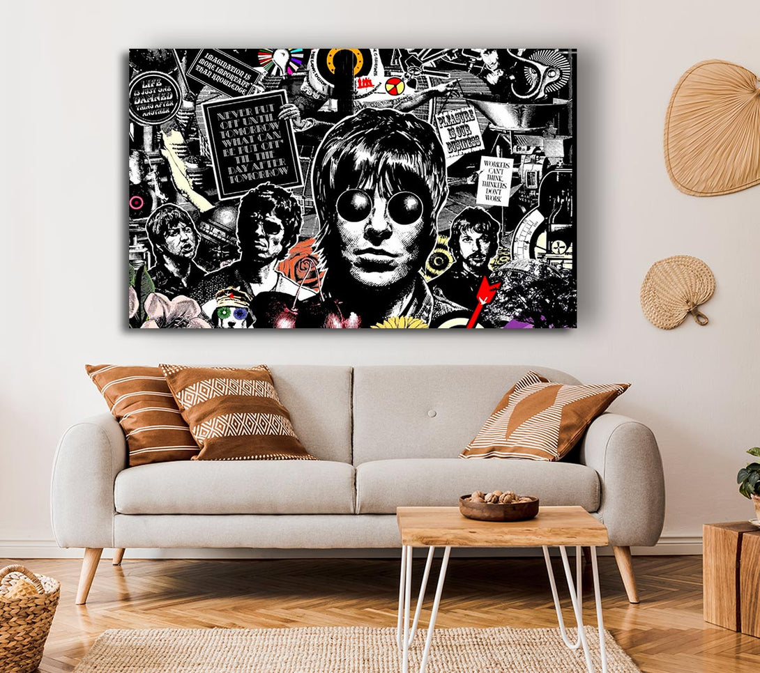 Picture of Oasis Collage Canvas Print Wall Art