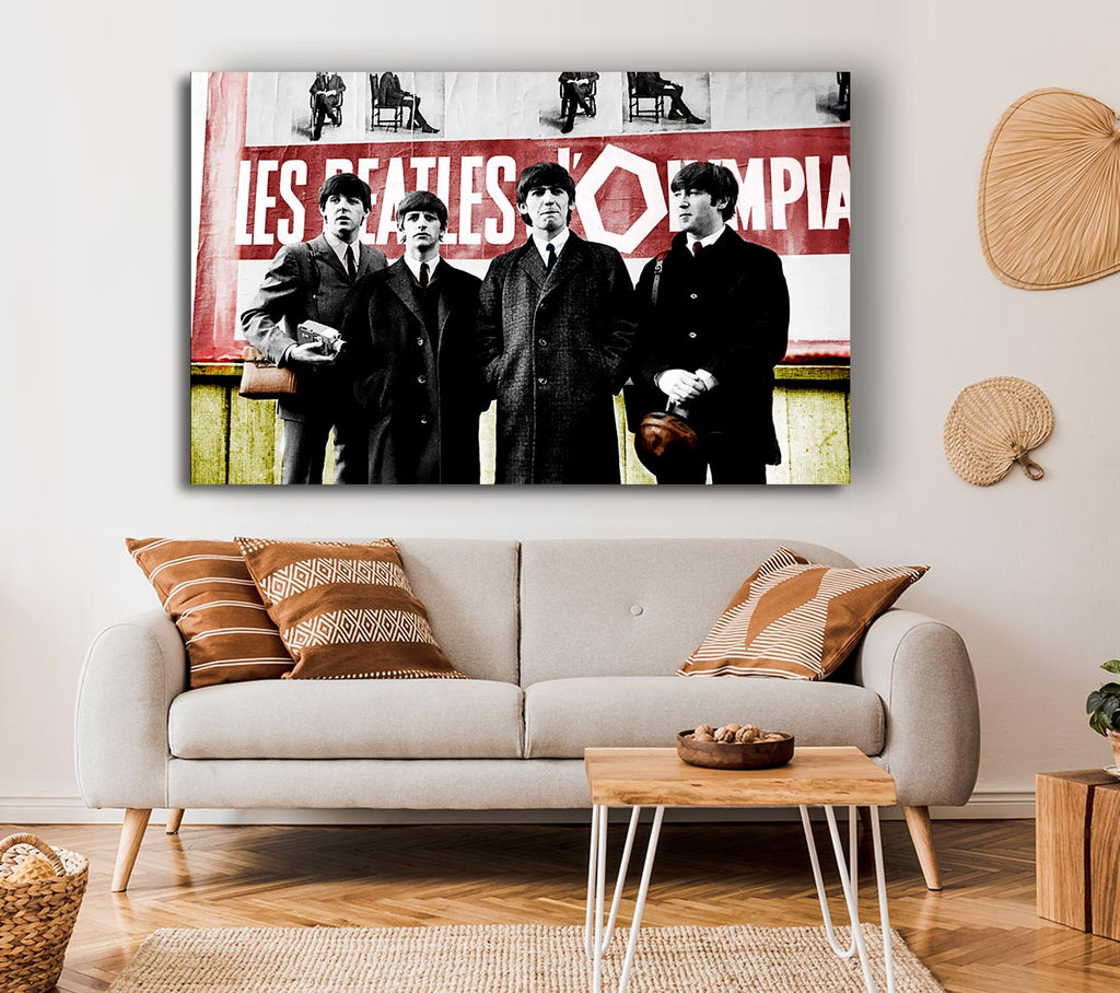 Picture of The Beatles In Liverpool Canvas Print Wall Art