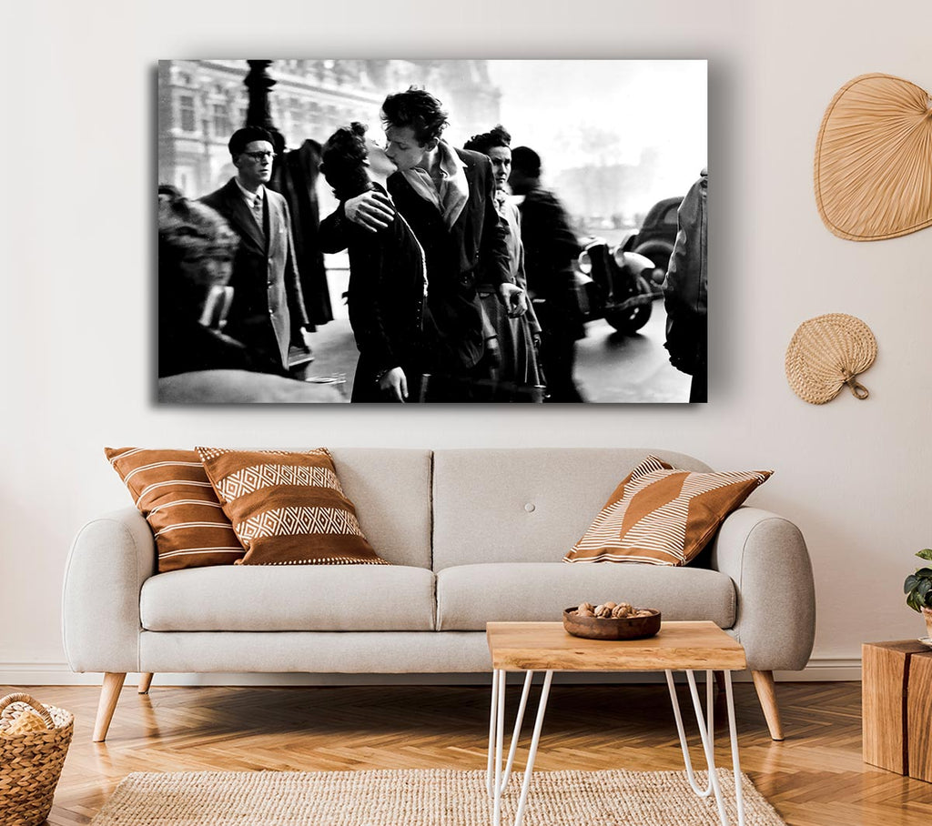 Picture of Kiss Old Retro Canvas Print Wall Art