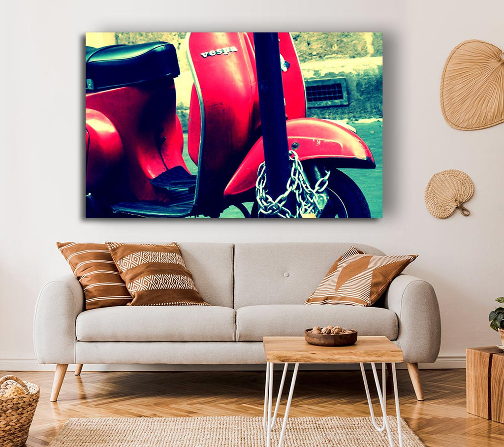 Picture of Vespa Canvas Print Wall Art