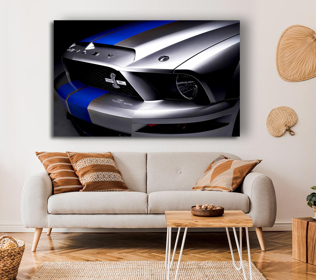 Picture of Shelby Mustang Grill Canvas Print Wall Art