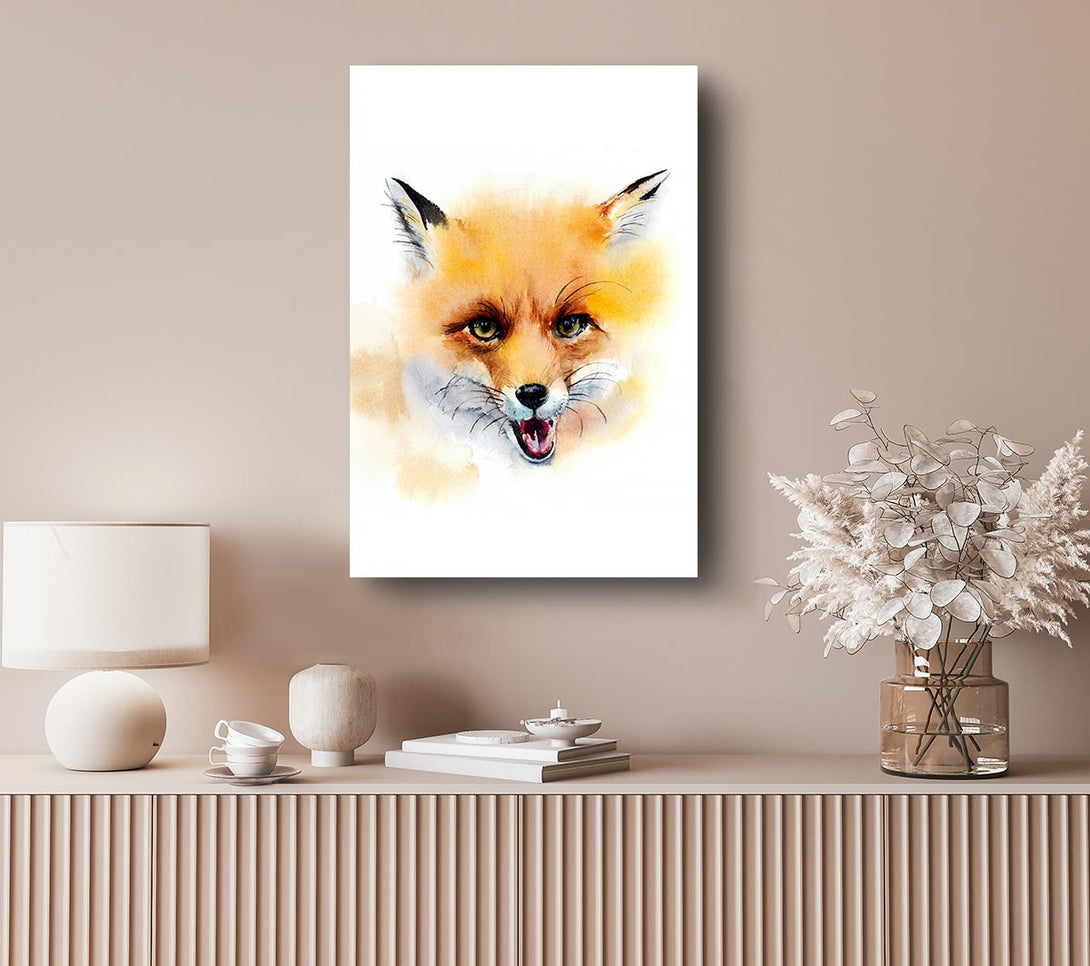  A Canvas Print of Cheeky Fox Canvas Print