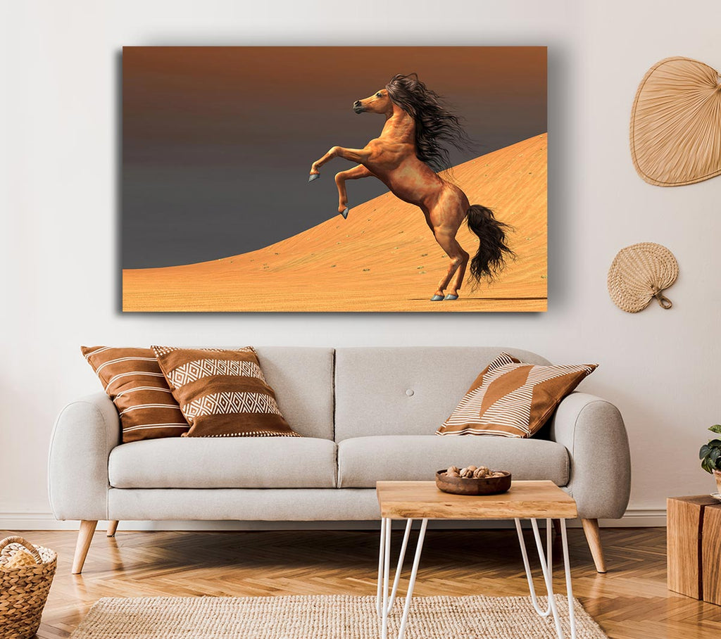 Picture of Stunning Horse Desert Canvas Print Wall Art