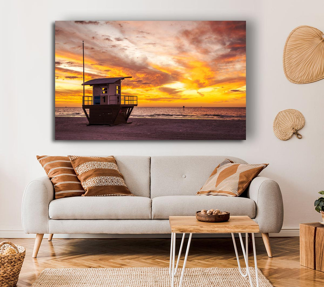  A Canvas Print of Watchers Tower Sunset Canvas Wall Art