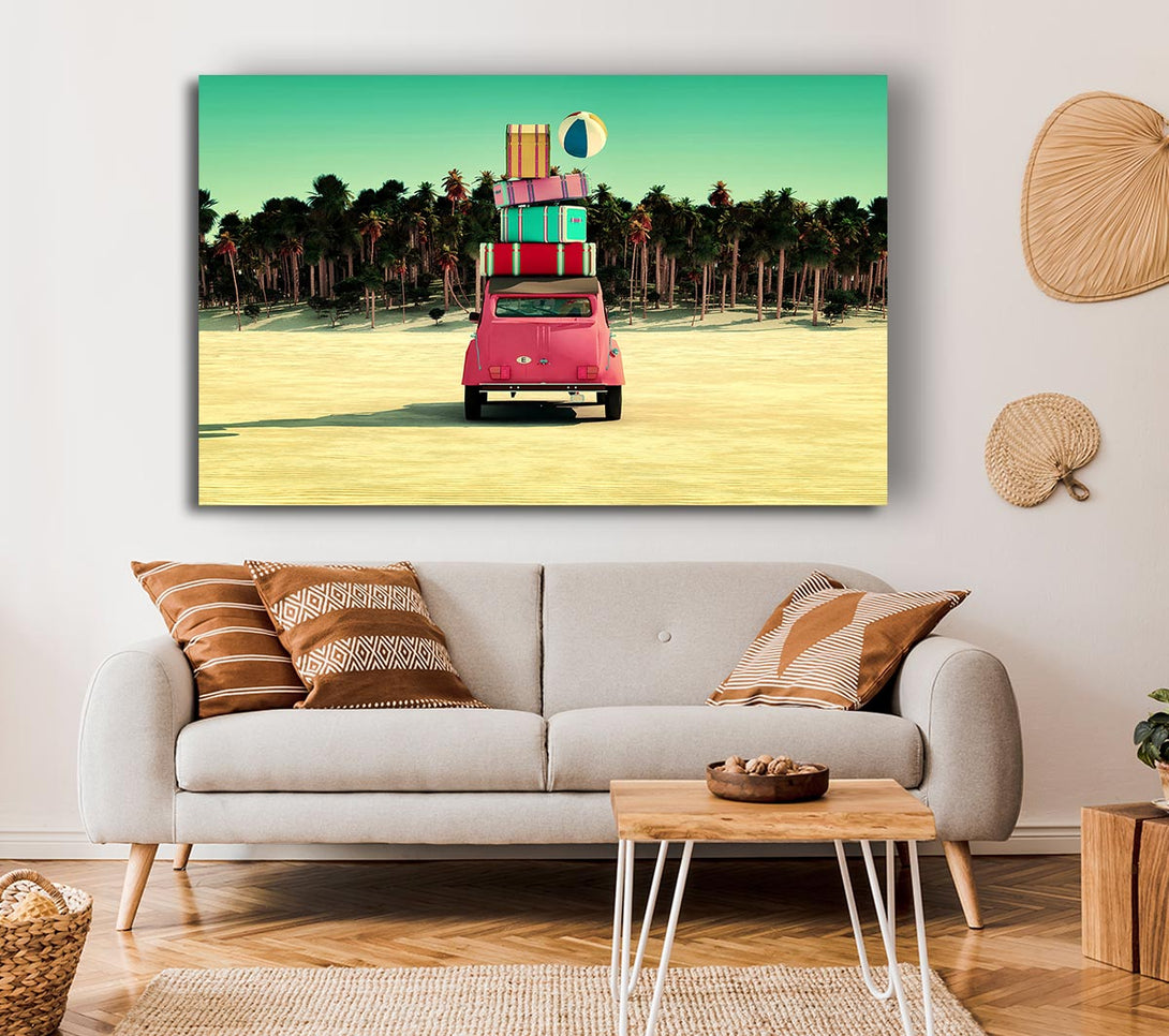  A Canvas Print of Packed To Go To The Beach Canvas Wall Art