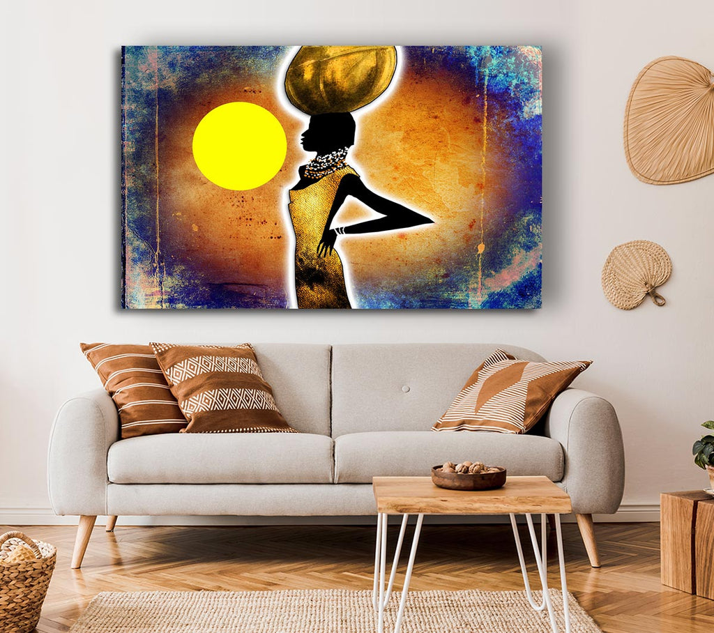 Picture of African Tribal Art 3 Canvas Print Wall Art