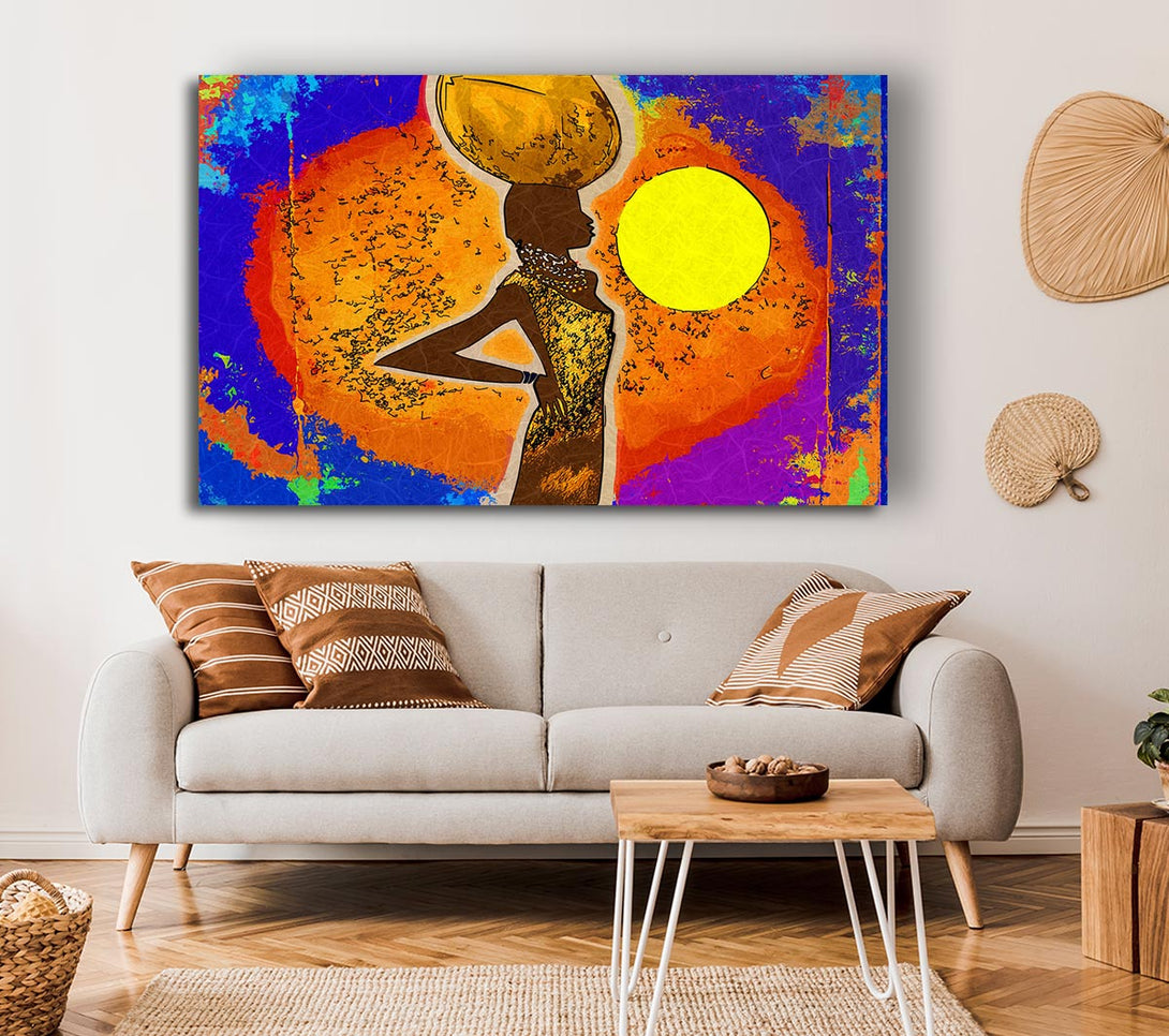 Picture of African Tribal Art 5 Canvas Print Wall Art