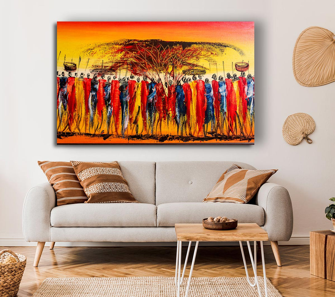 Picture of African Tribal Art 15 Canvas Print Wall Art