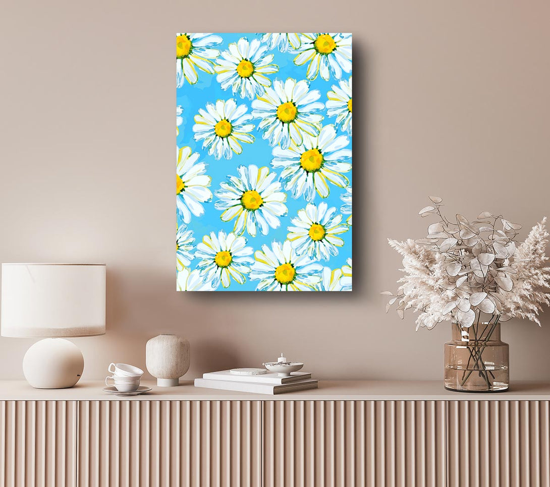 Picture of Daisy Blues Canvas Print Wall Art