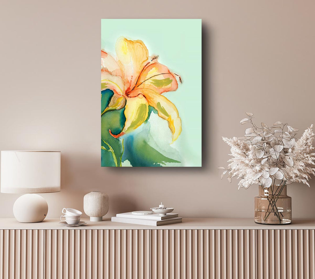  A Canvas Print of Single Lily Canvas Wall Art