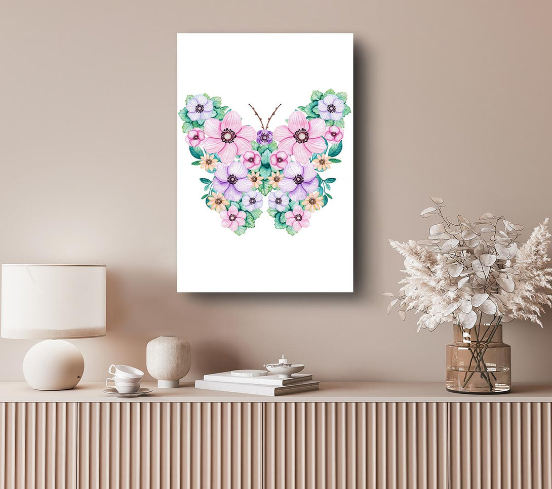 Picture of Butterfly Petals Canvas Print Wall Art