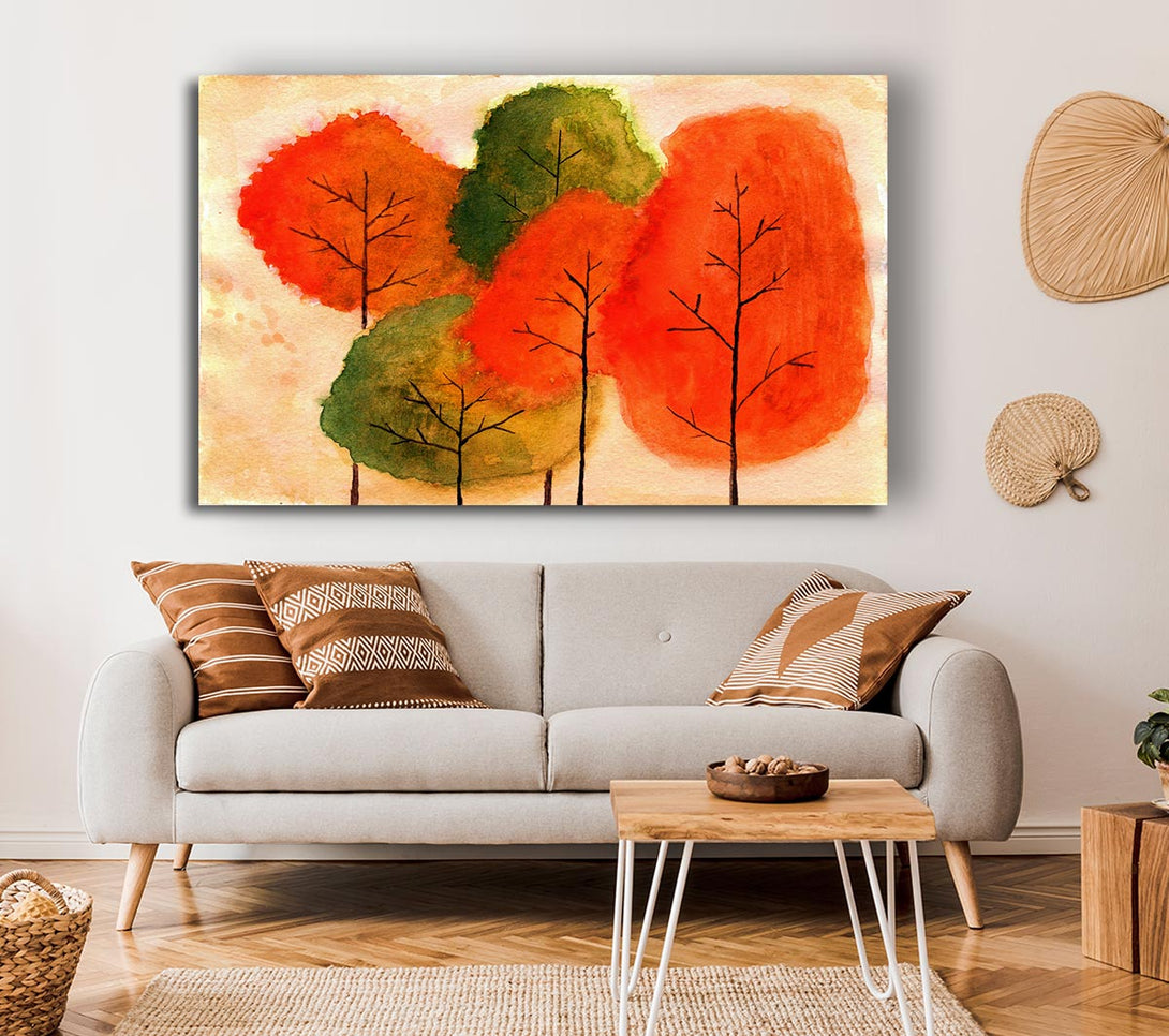 Picture of Autumn Trees 1 Canvas Print Wall Art