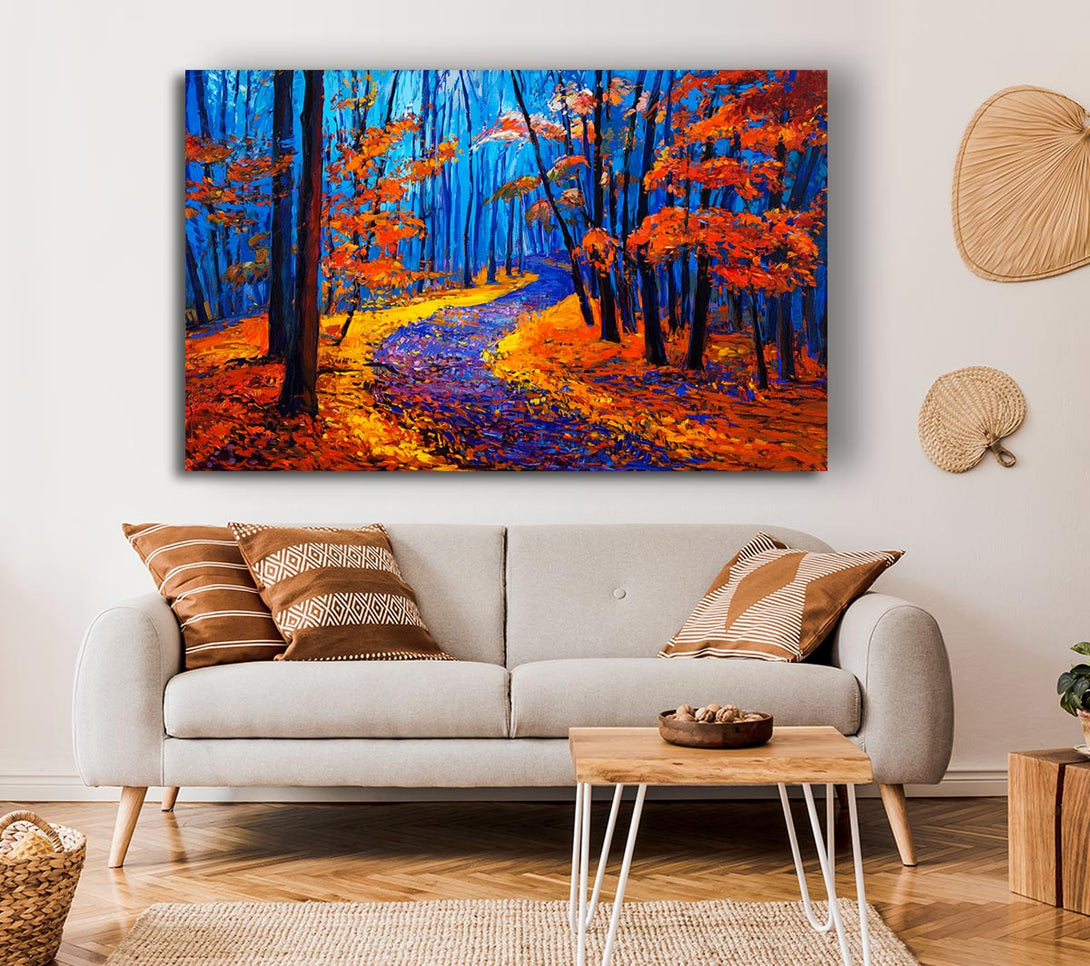 Picture of Stunning Autumn Walk Canvas Print Wall Art