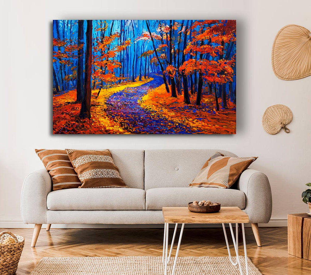 Picture of Stunning Autumn Walk Canvas Print Wall Art