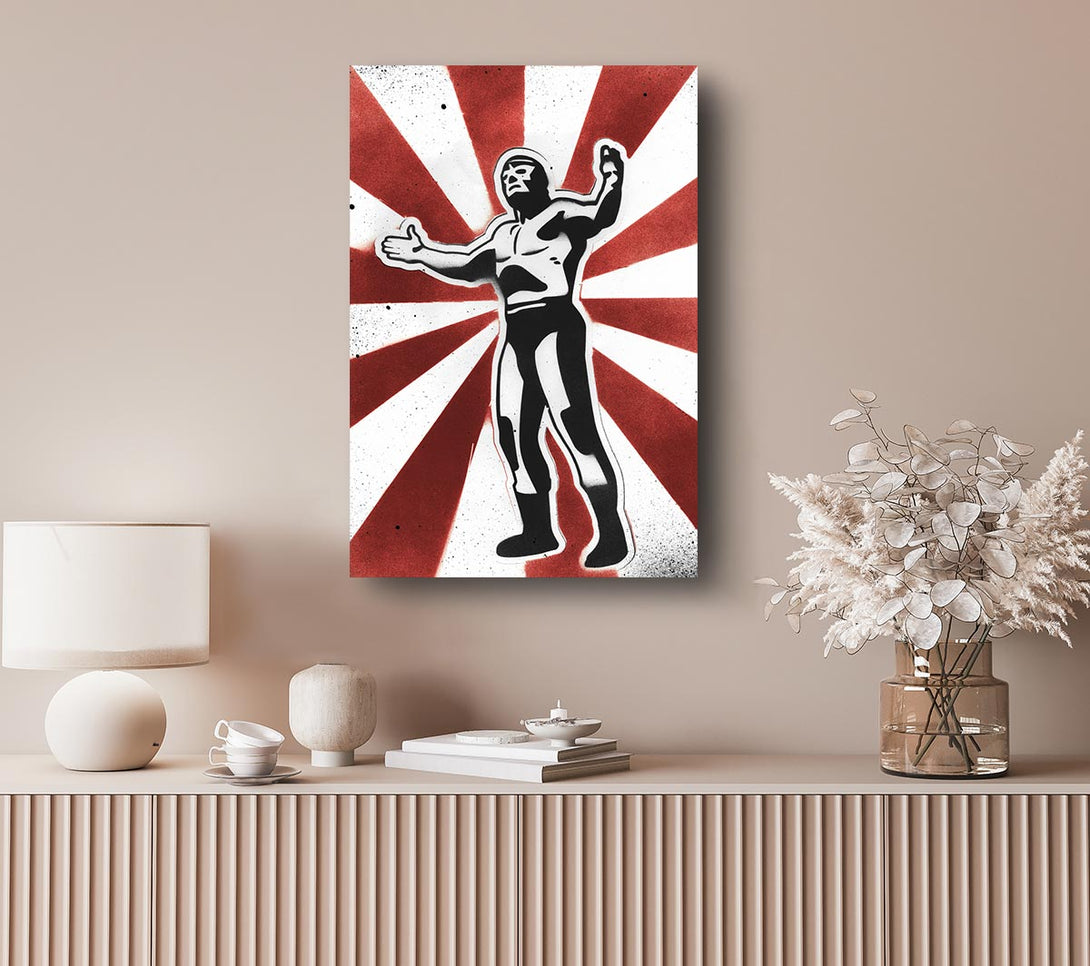 Picture of Wrestling Hero Canvas Print Wall Art