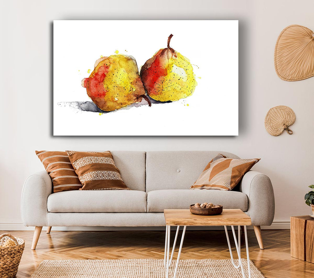 Picture of Pear Duo 2 Canvas Print Wall Art