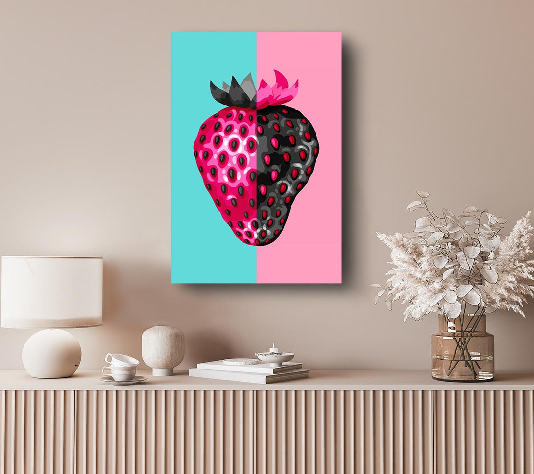 Picture of Pop Art Strawberry Canvas Print Wall Art