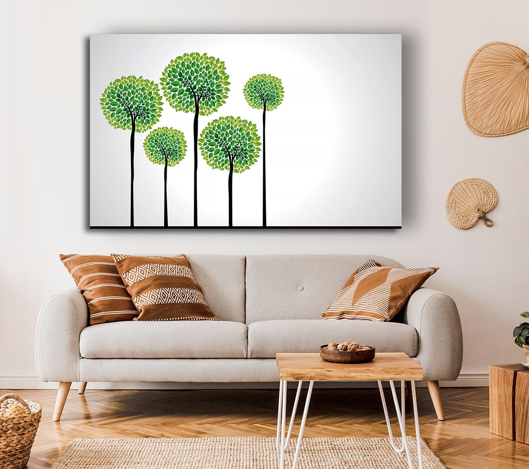 Picture of Abstract Trees Canvas Print Wall Art